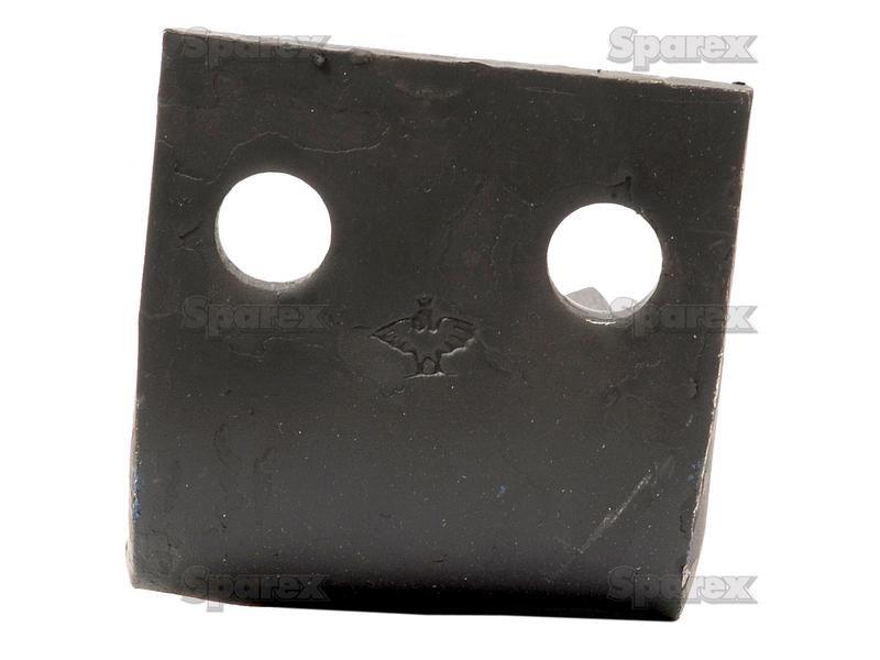 Hardfaced Power Harrow Blade 90x12x280mm RH. Hole centres: 50mm. Hole Ø 17mm. Replacement for Kverneland, Maschio. for Maschio