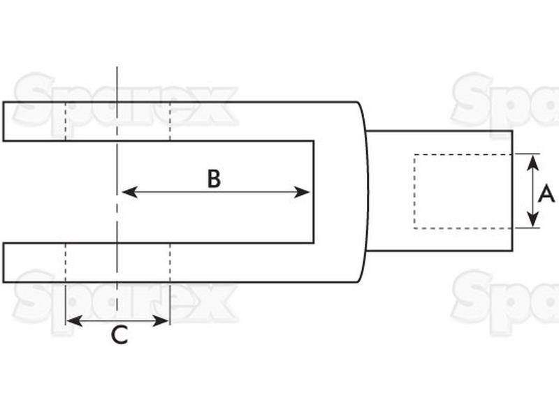 Metric Clevis End M5 ()