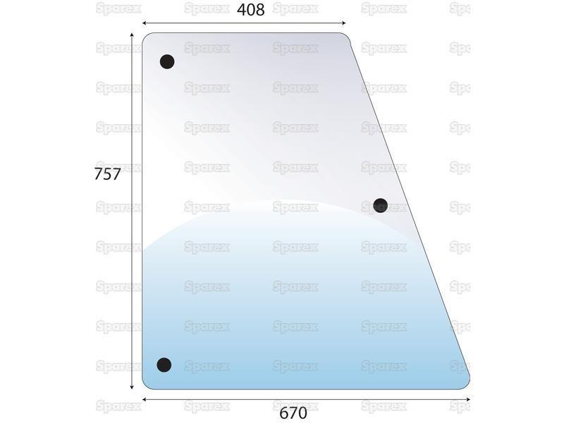 Door Glass for Zetor 7320 (UR1 Series)