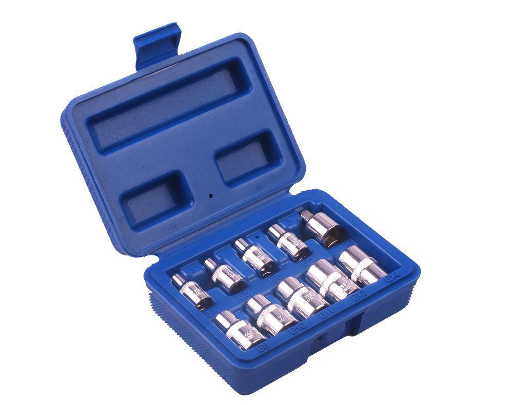 Blue Spot Tools 10 PCE 3/8" Spline Sockets (7-18mm)(9/32-23/32)