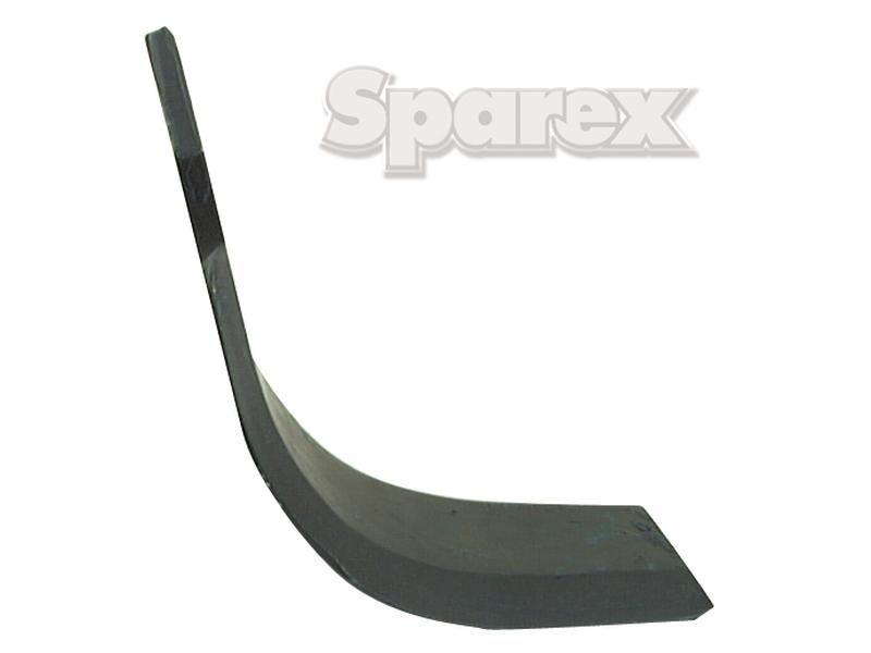 Rotavator Blade Curved RH 70x7mm Height: 187mm. Hole centres: 46mm. Hole Ø: 12.5mm. Replacement for Sovema for Sovema SPS
