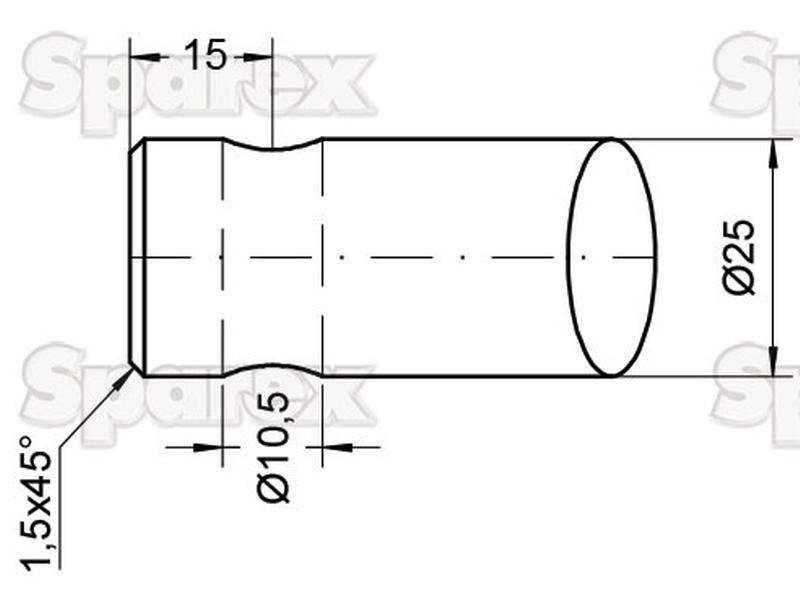 Curved Loader Tine| 560mm for Chilton, Mailleux (55003010)