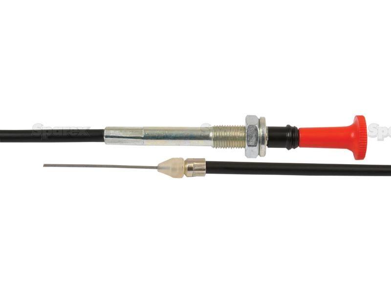Engine Stop Cable - Length: 1130mm, Outer cable length: 1020mm. for Massey Ferguson 240 (200 Series)