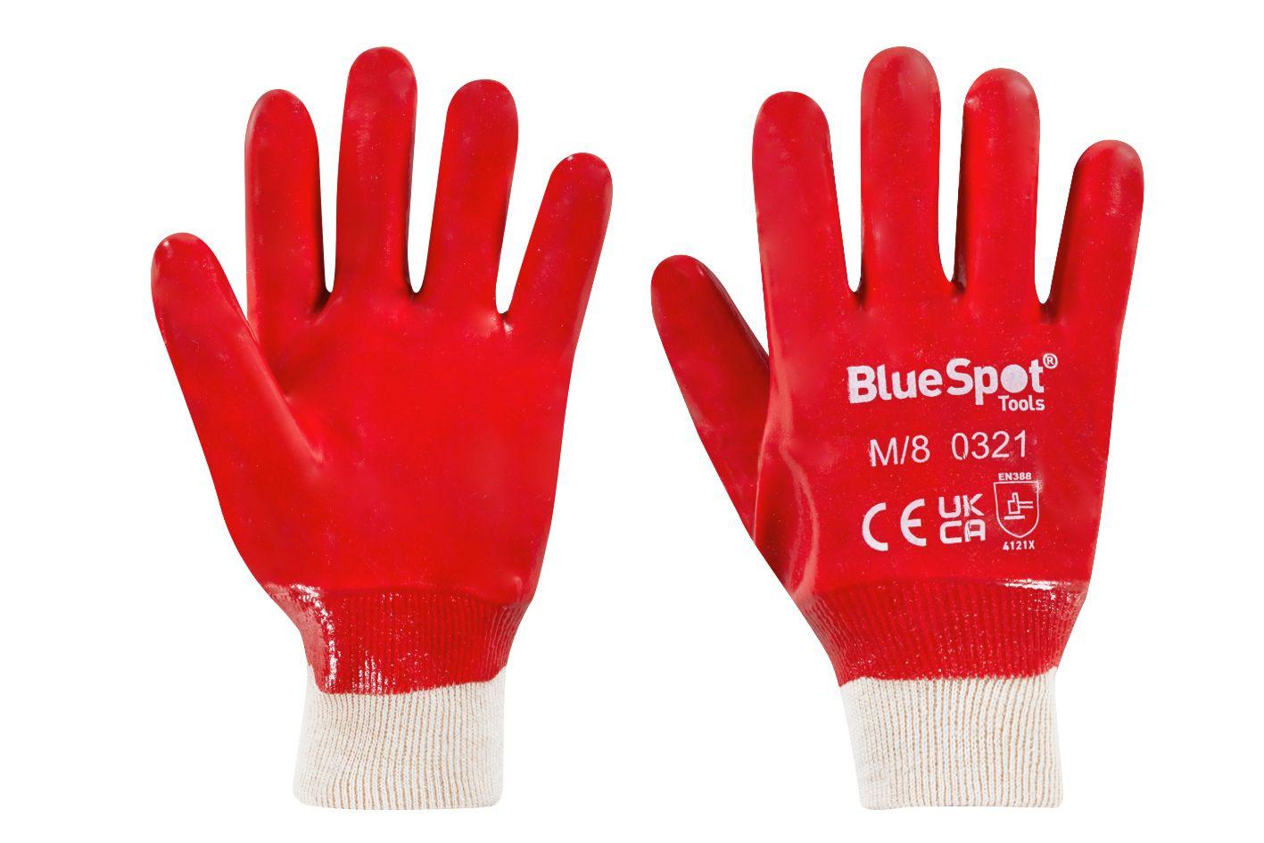 Blue Spot Tools Heavy Duty Pvc Gloves (Medium)