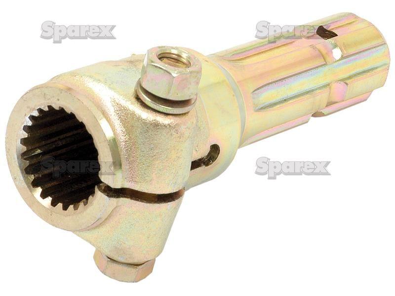 PTO Adaptor - Female spline 1 3/8'' - 21 x Male spline 1 3/8'' - 6 with Clamp Bolt.