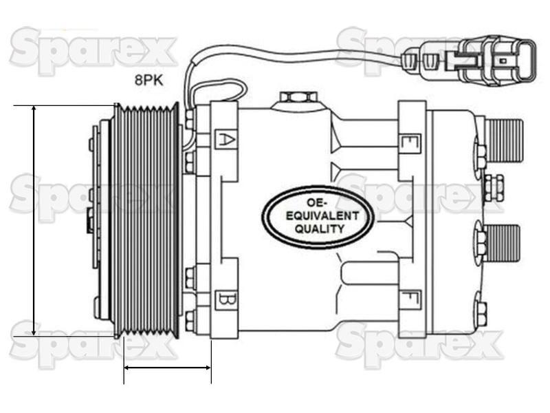 Compressor (SD510) for Ford New Holland