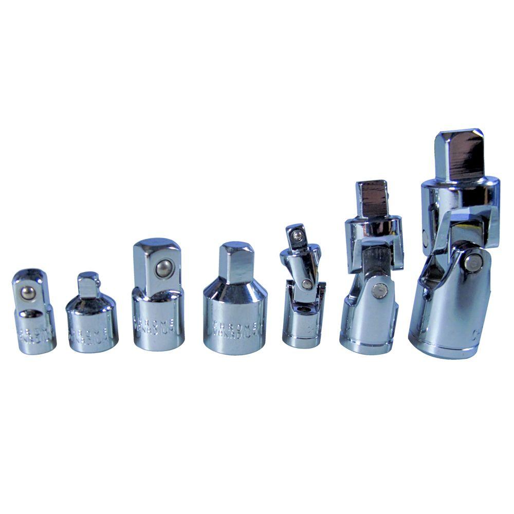 Blue Spot Tools 7 PCE Chrome Vanadium Universal Joint And Adaptor Set