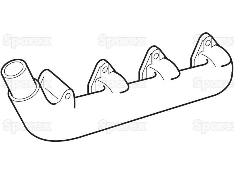 Exhaust Manifold (4 Cyl.) for Fiat 85-55 (Crawler Tractor - 55 Series)