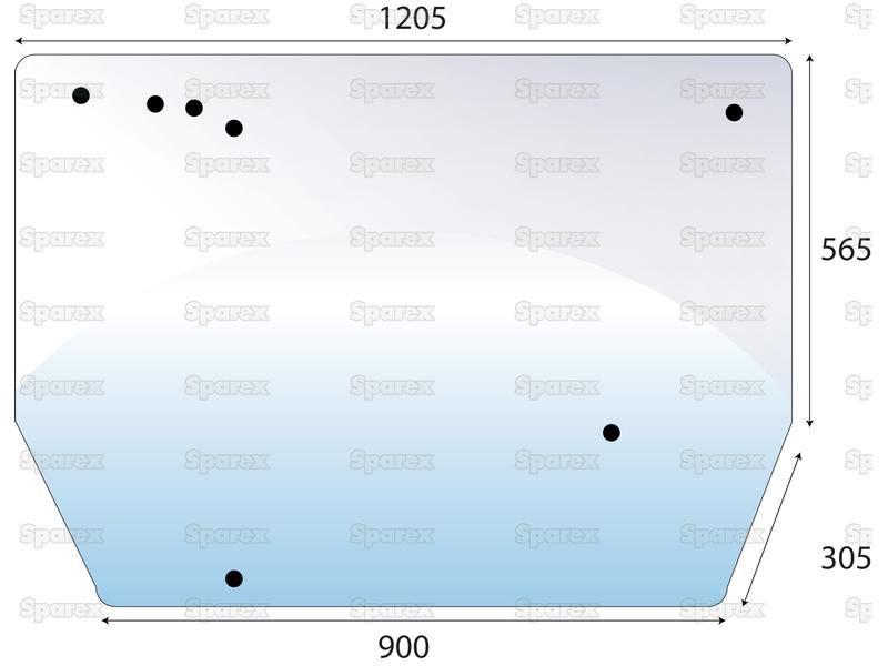 Rear Window for Zetor (10368441)