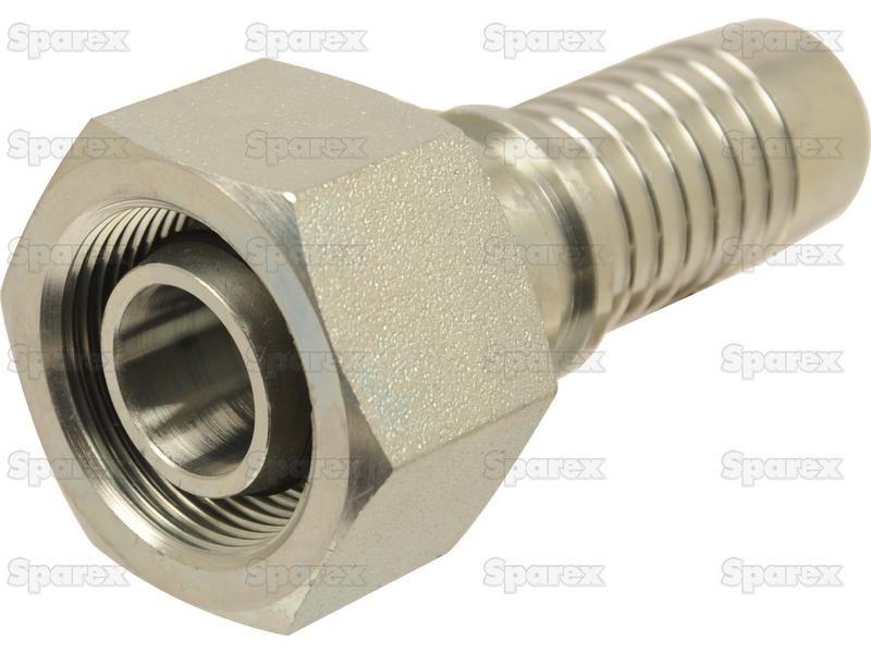 Dicsa Metric 24° Hose Insert 5/8'' x M30 x 2 (20S) Female Thread Straight Swivel With O-Ring