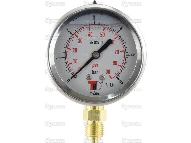 Hydraulic Pressure Gauge Ø63mm (0-6 Bar)