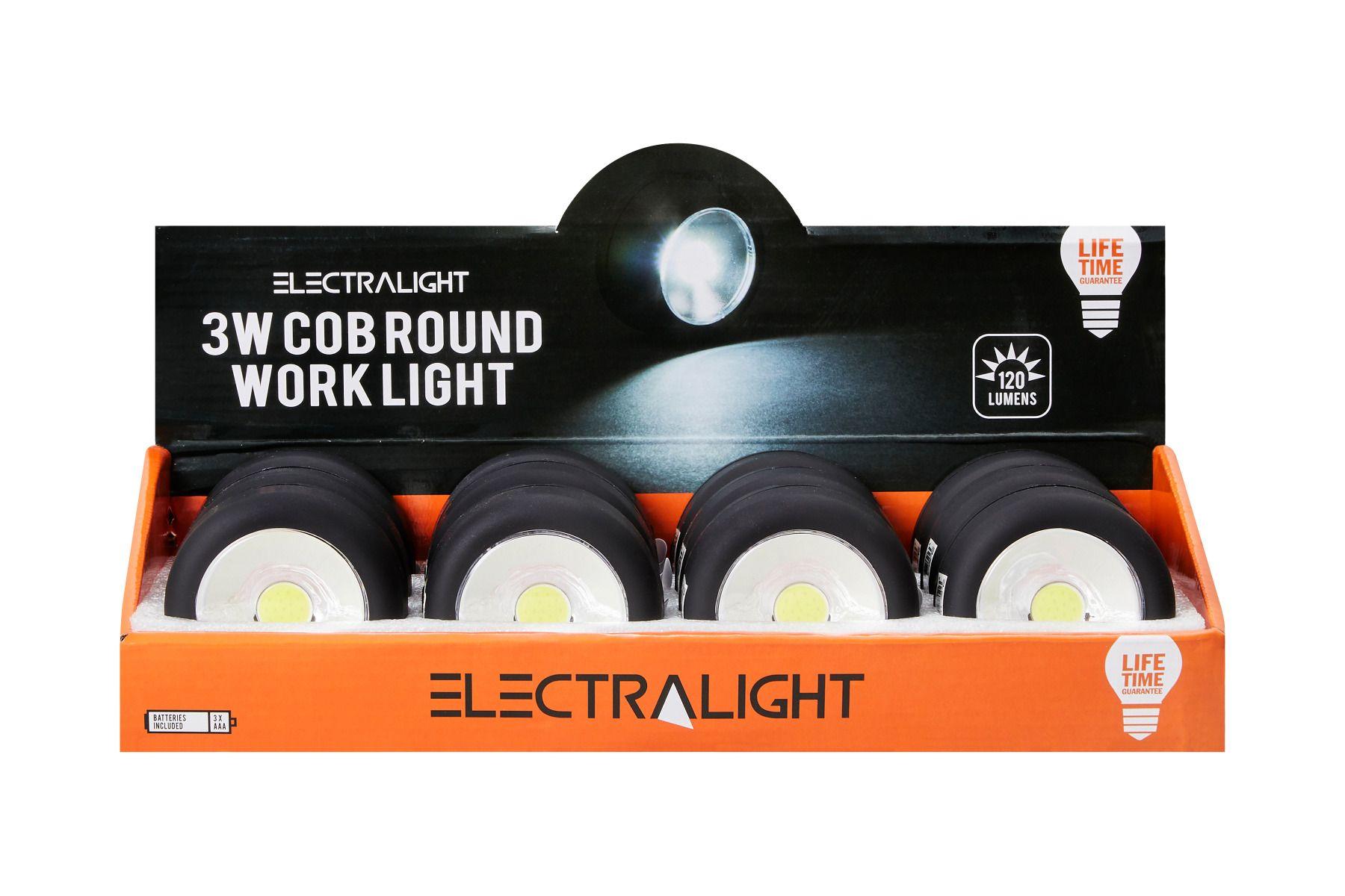 Electralight 3 Watt COB Round Work Light (100 Lumens)