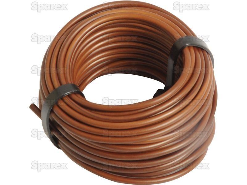Electrical Cable - 1 Core, 1.5mm°² Cable, Brown (Length: 10M), (Agripak)