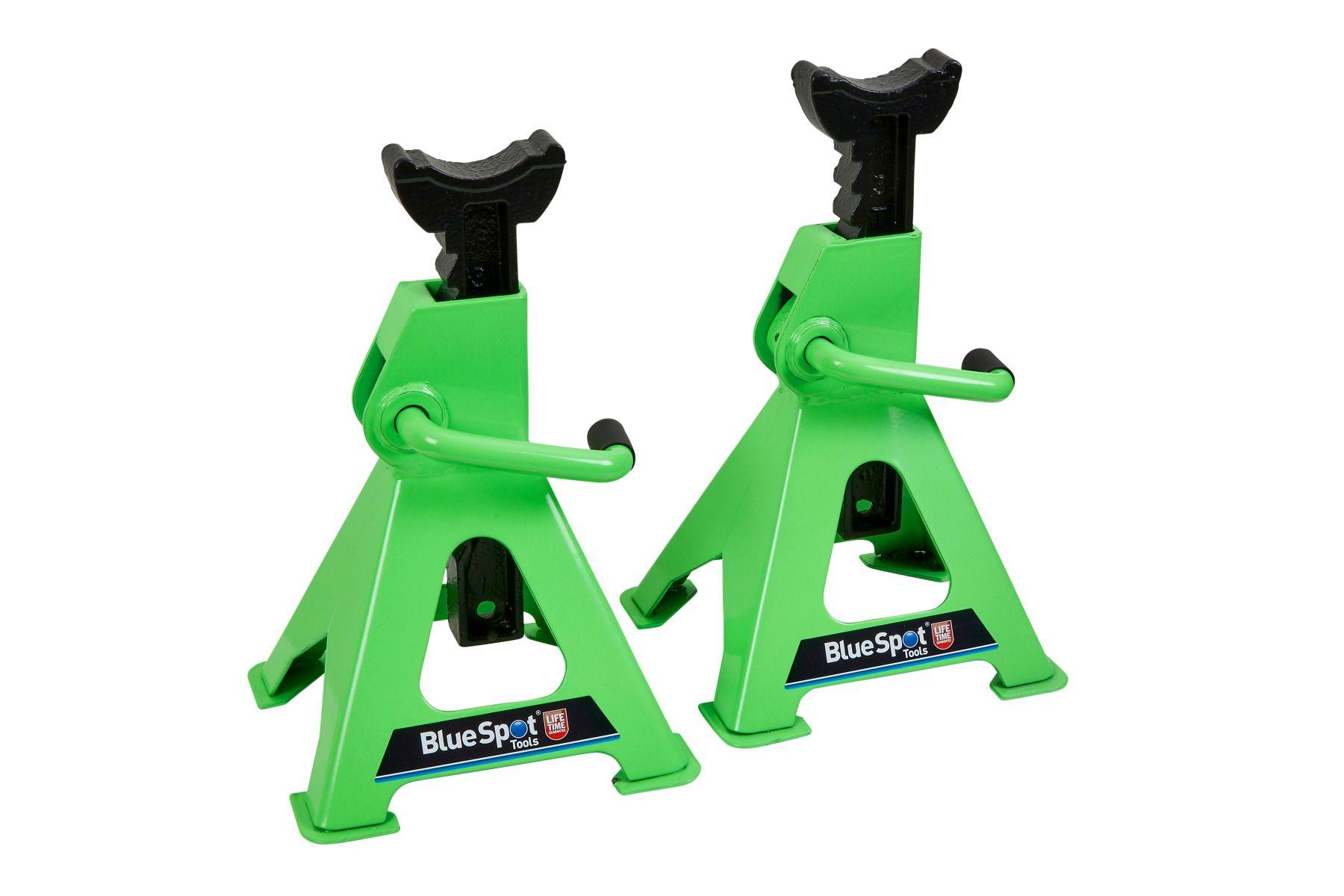 Blue Spot Tools 3T (3000KG) Pair Ratchet Jack Stands