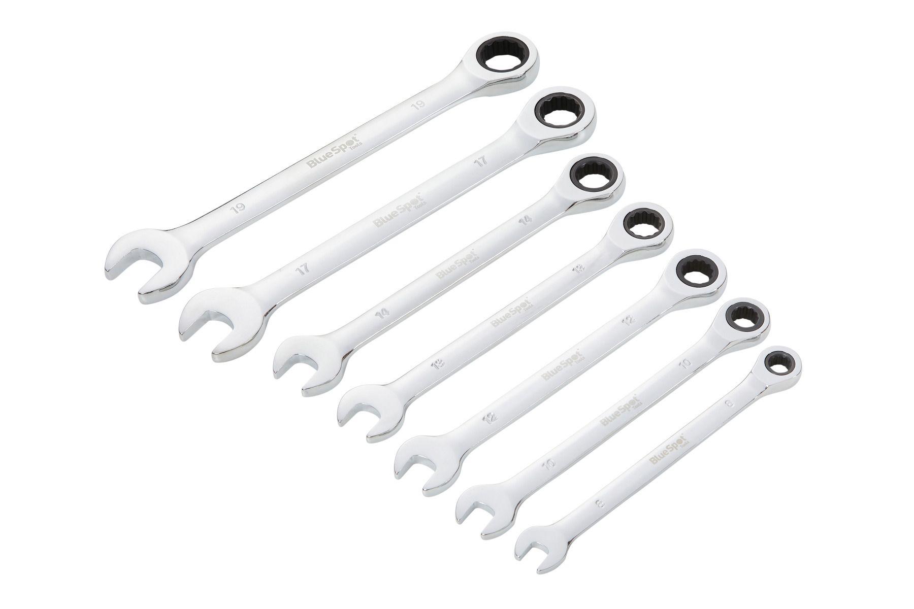 Blue Spot Tools 7 PCE Ratchet Wrench Set