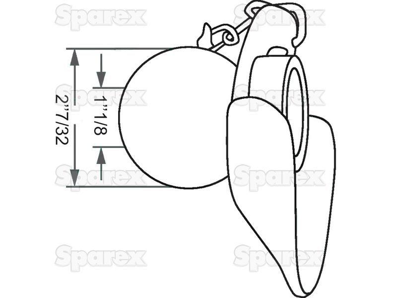 Lower Link Ball, Guide Cone and Linch Pin (Cat. 2/2)