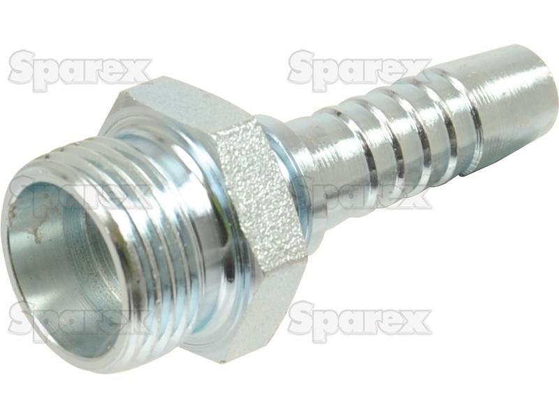 Dicsa Metric (French Gas) 24° Hose Insert 1/2'' x M24 x 1.5 Male Thread Straight
