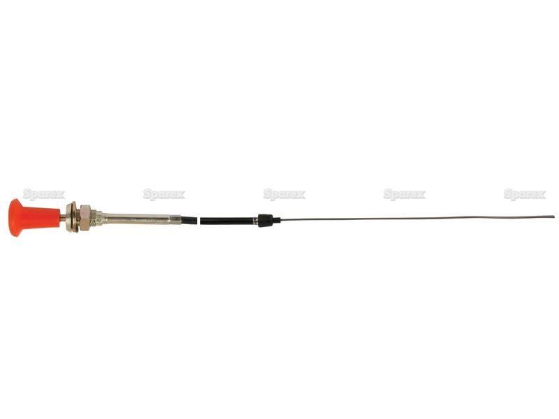 Engine Stop Cable - Length: 1545mm, Outer cable length: 1309mm. for Massey Ferguson 382 (300 Series)