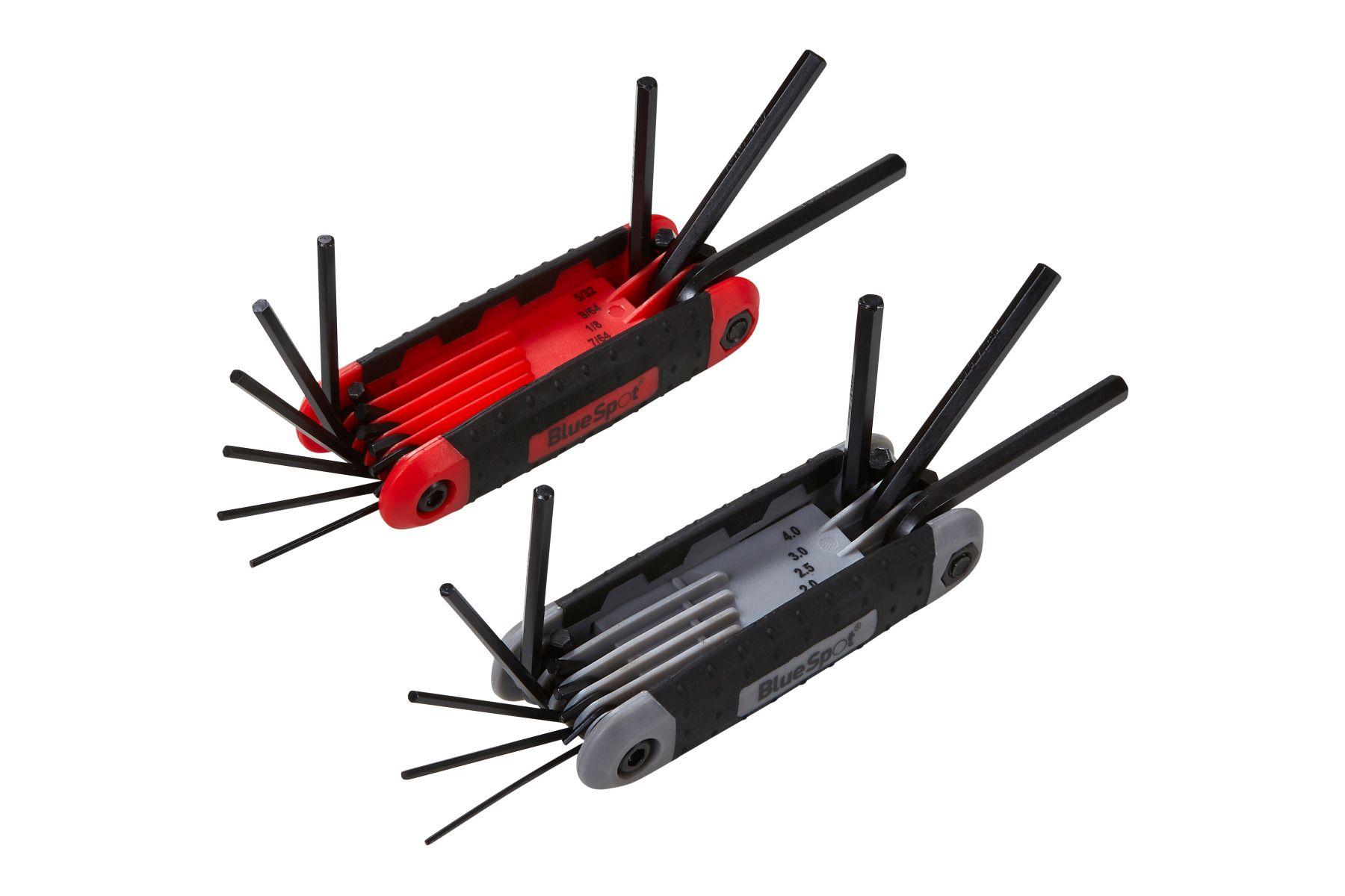 Blue Spot Tools 17 PCE Metric and Imperial Hex Key Set
