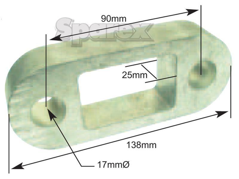 BALL HITCH SPACER-1''