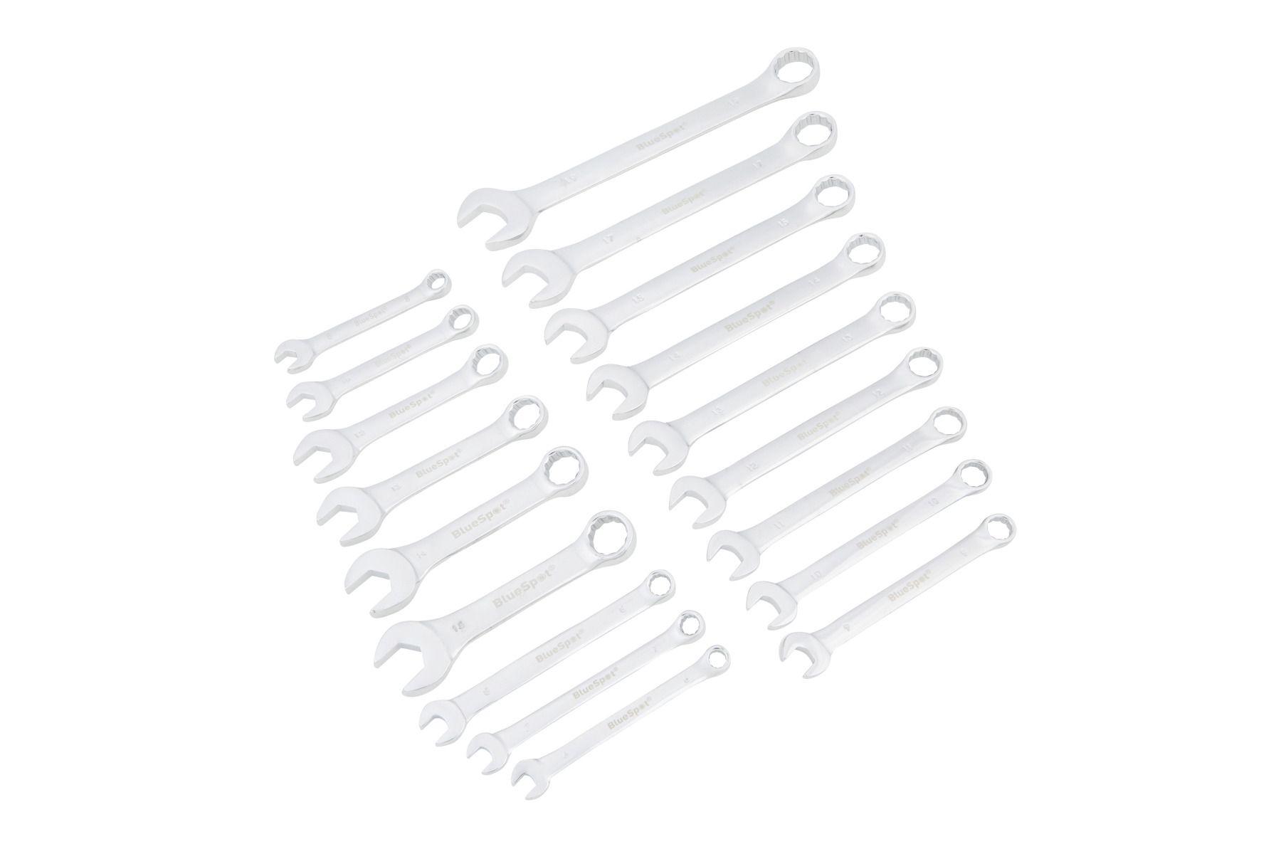 Blue Spot Tools 18 PCE Metric Assorted Spanner Set 6-19mm