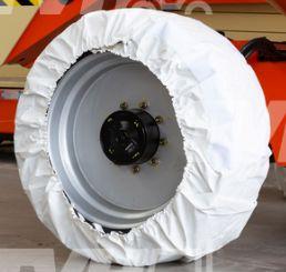 Aerial Work Platform Wheel Covers / Floor Protectors (set of 4) White