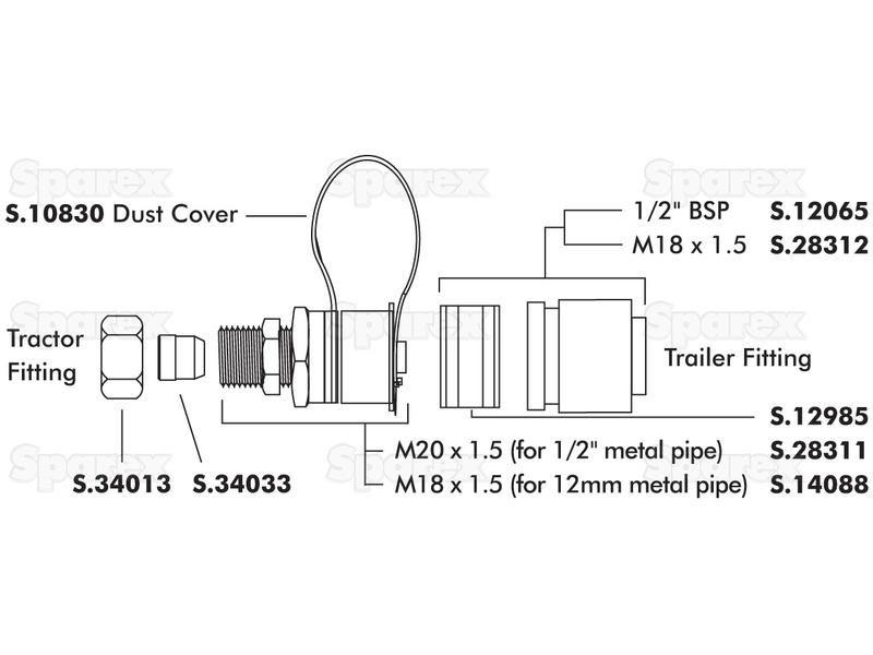 Dust Cap '' Black Fits