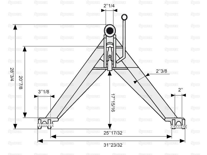 A Frame Quick Hitch System (Cat.1) CE Approved