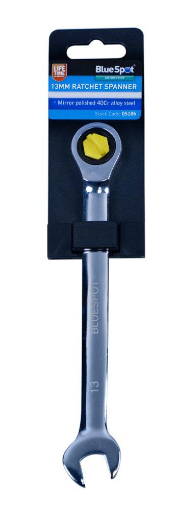 Blue Spot Tools 13mm Ratchet Spanner Fixed Head