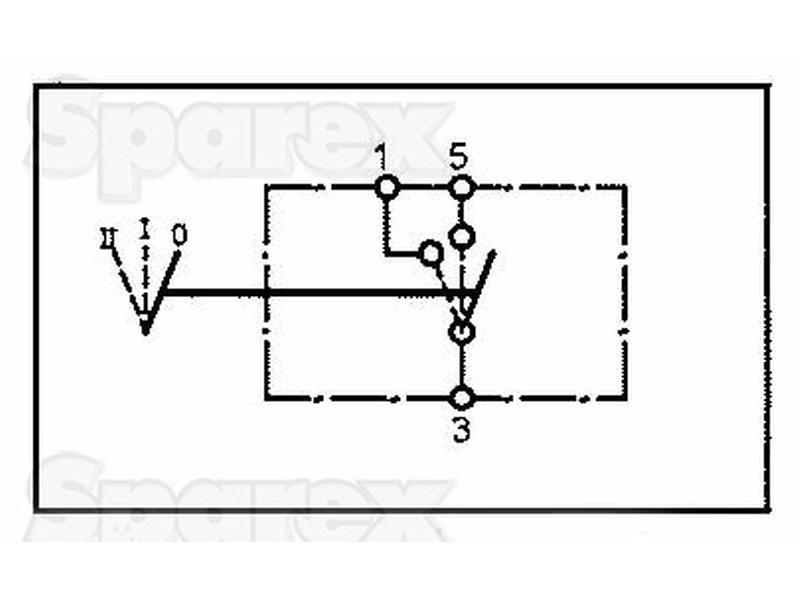 Rocker Switch - Fan, 3 Position (Off/1/2) for Valmet & Valtra T190 (T Series)