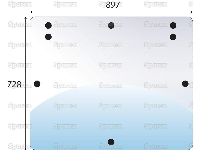 Rear Window for Fiat (5154756)