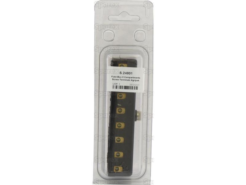 Fuse Box 8 Compartments Screw Terminals Agripak