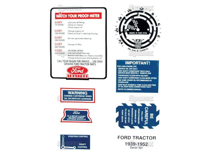 Decal Set - Ford / New Holland Ford Restoration for Ford New Holland