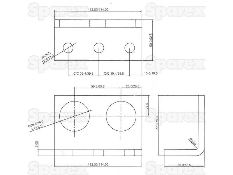Hydraulic Quick Release Coupling 1/2'' double break-away set with M18 x 1.5mm (12L) male thread
