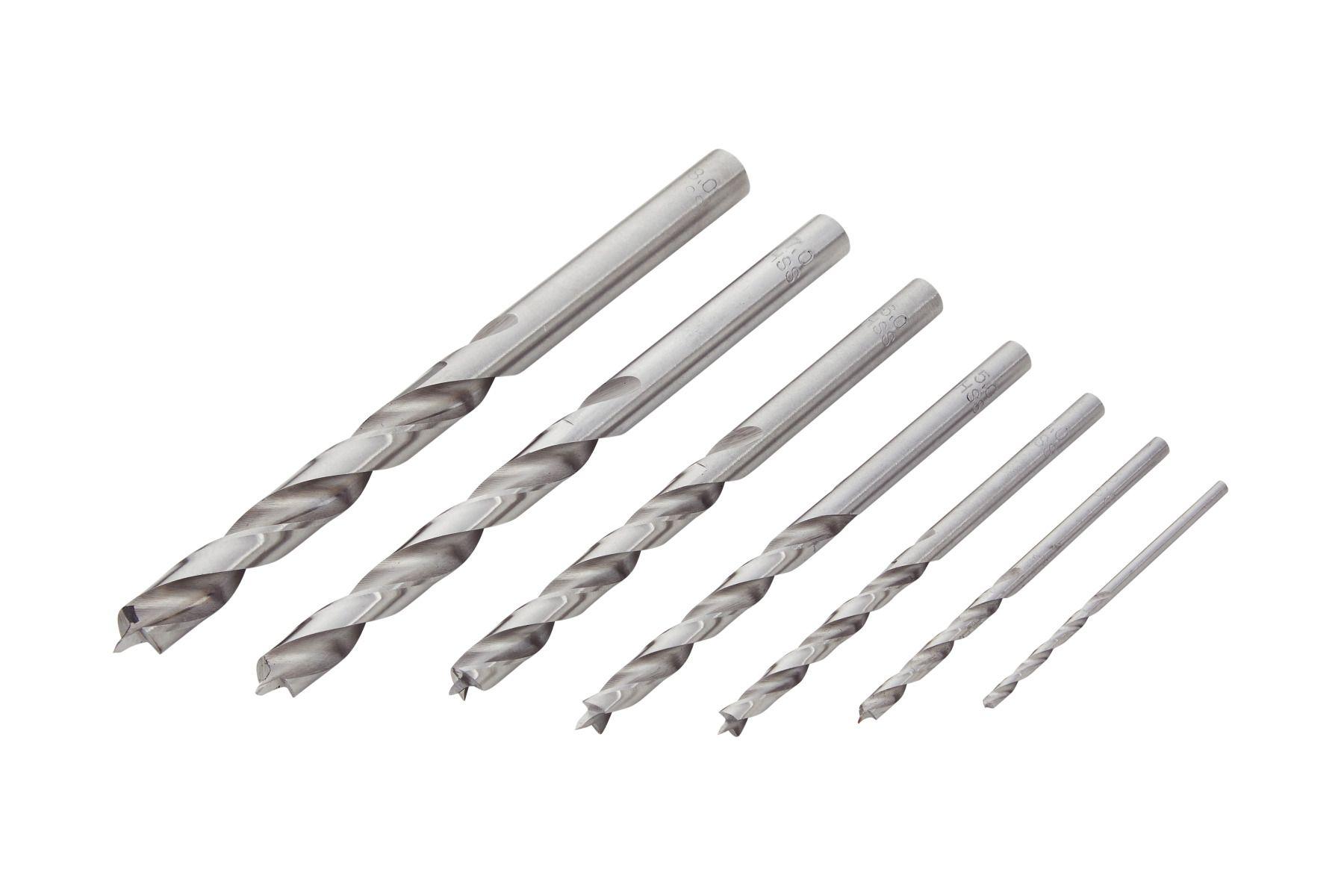 Blue Spot Tools 7 PCE Double-Flute Wood Drill Bit Set