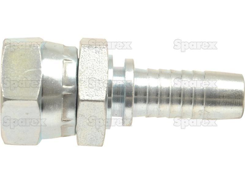 Dicsa Metric (Komatsu) 60° Hose Insert 1/2'' x M22 x 1.5 Female Thread Straight Swivel