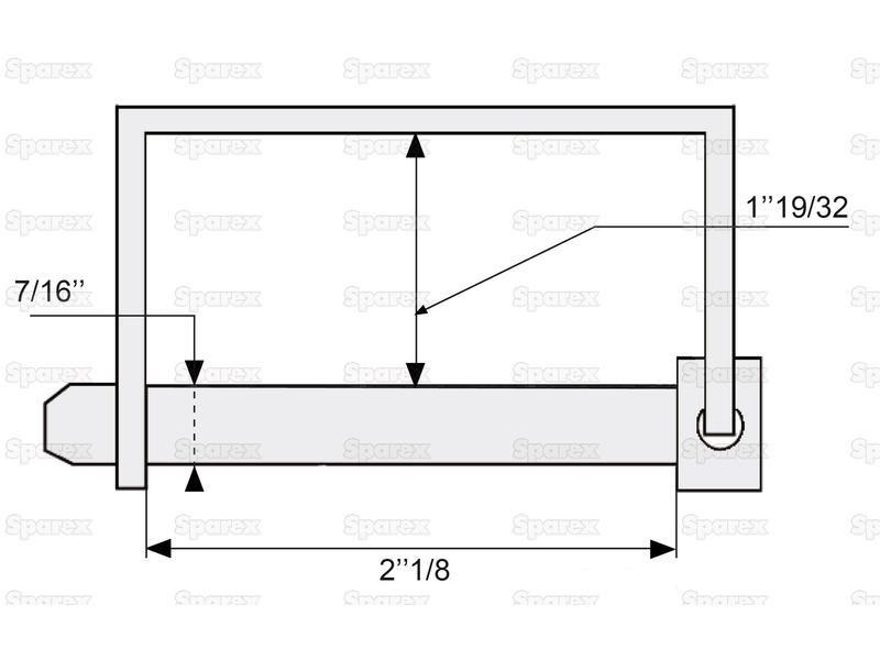 Shaft Locking Pin, Pin Ø11mm x 54mm ( )