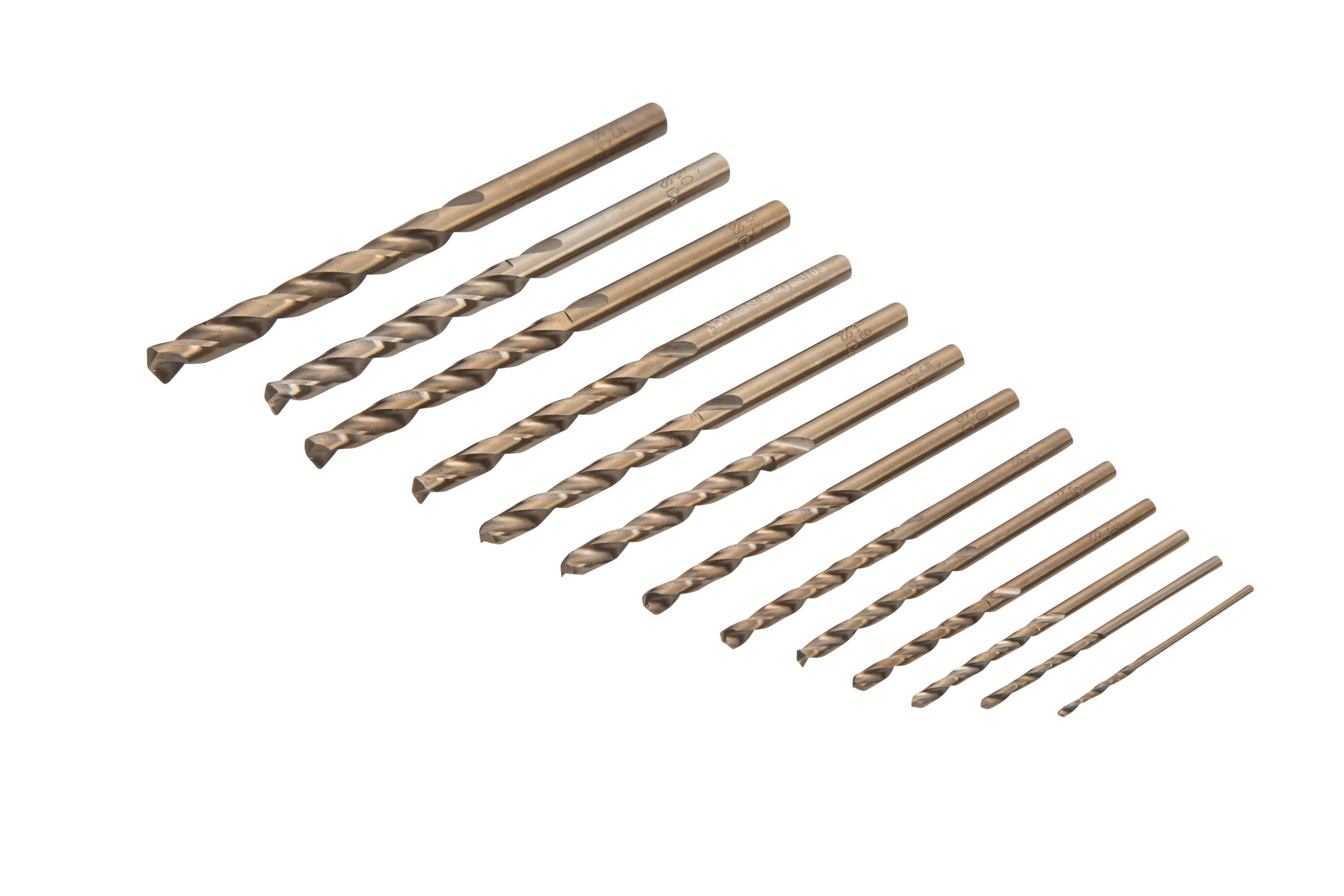 Blue Spot Tools 13 PCE Fully Ground 5% Cobalt Drills (1.5-6.5mm)