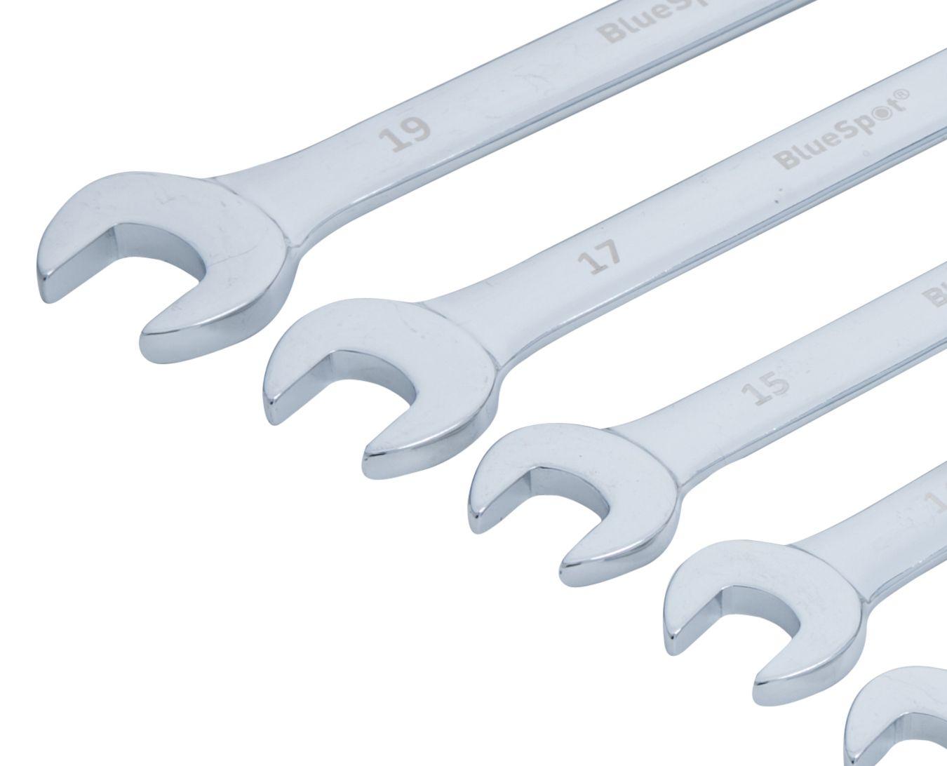 Blue Spot Tools 11 PCE Chrome Vanadium Metric Combination Spanner Set (6-19mm)