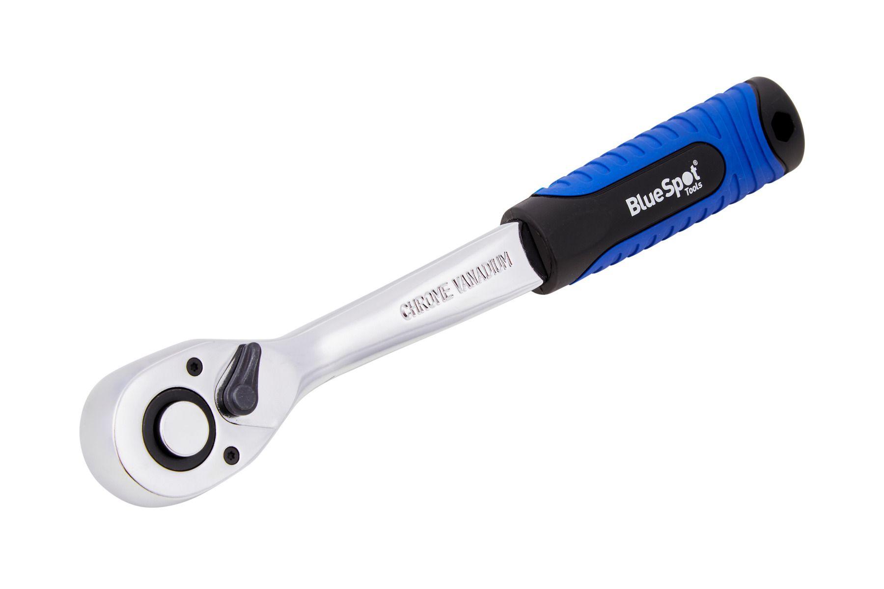 Blue Spot Tools 1/2" Soft Grip Ratchet (90 Teeth)