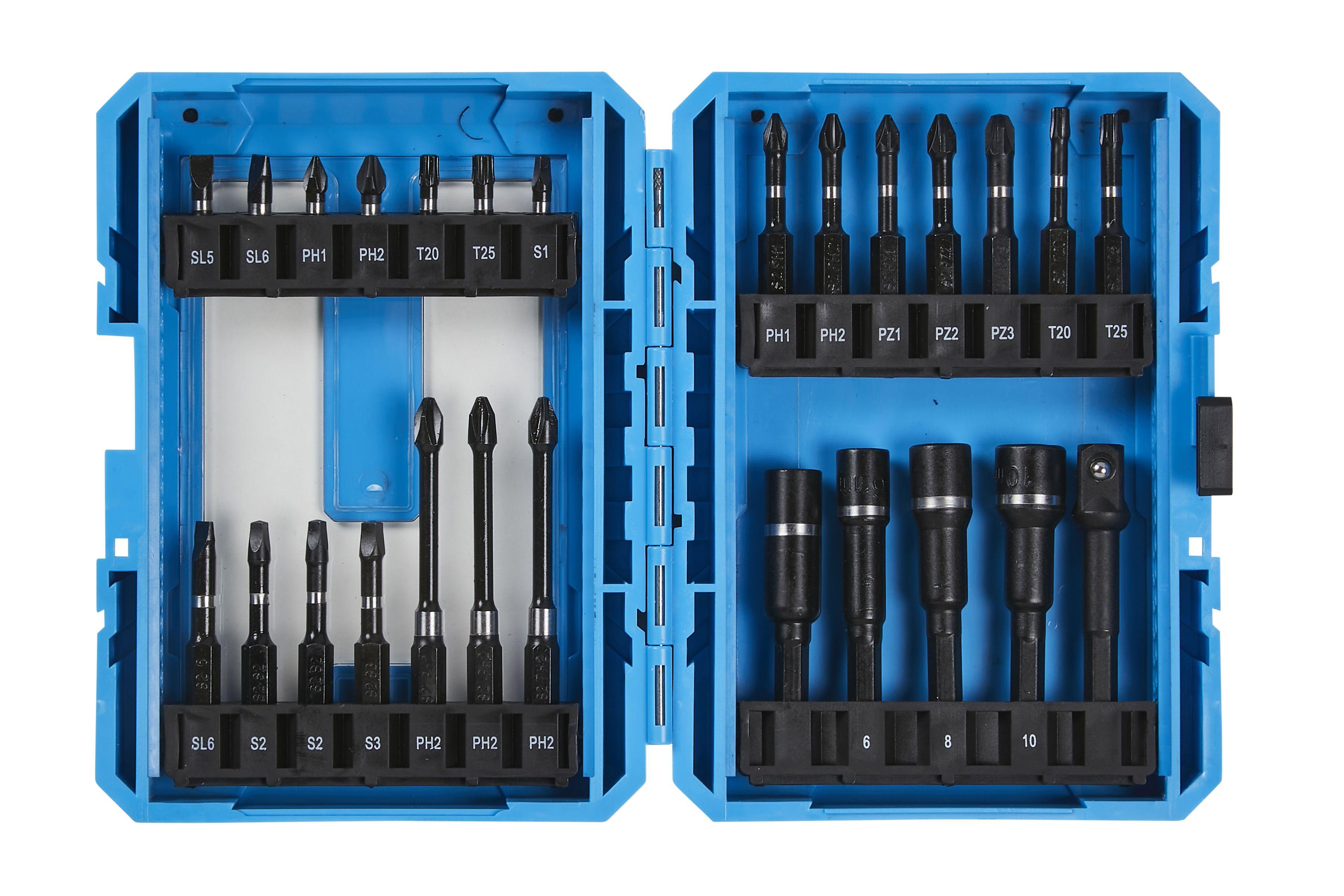 Blue Spot Tools 26 PCE Impact Screwdriver And Nut Driver Bits