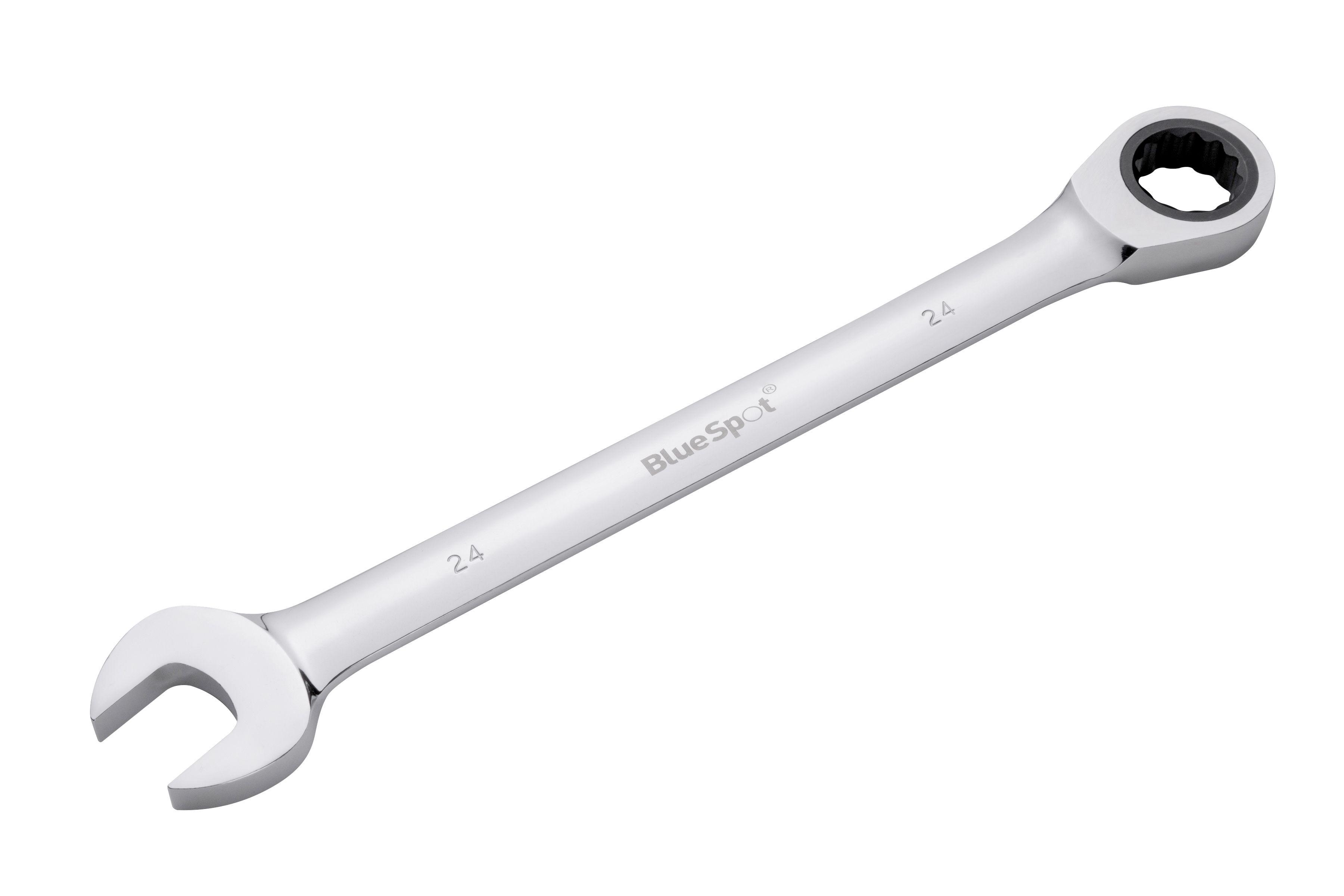 Blue Spot Tools 24mm Chrome Vanadium Ratchet Spanner Fixed Head