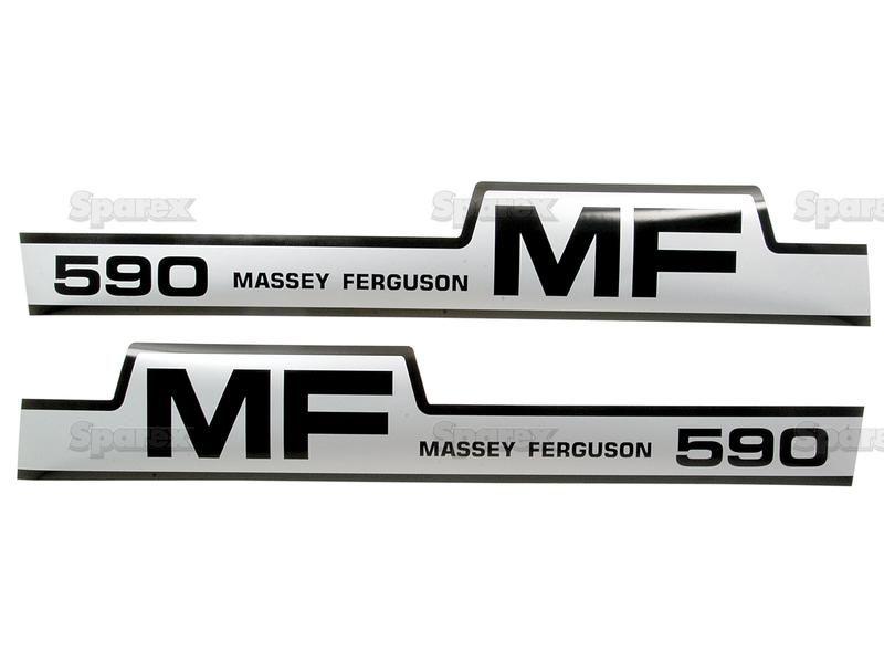 Decal Set - Massey Ferguson 590 for Massey Ferguson 590 (500 Series)
