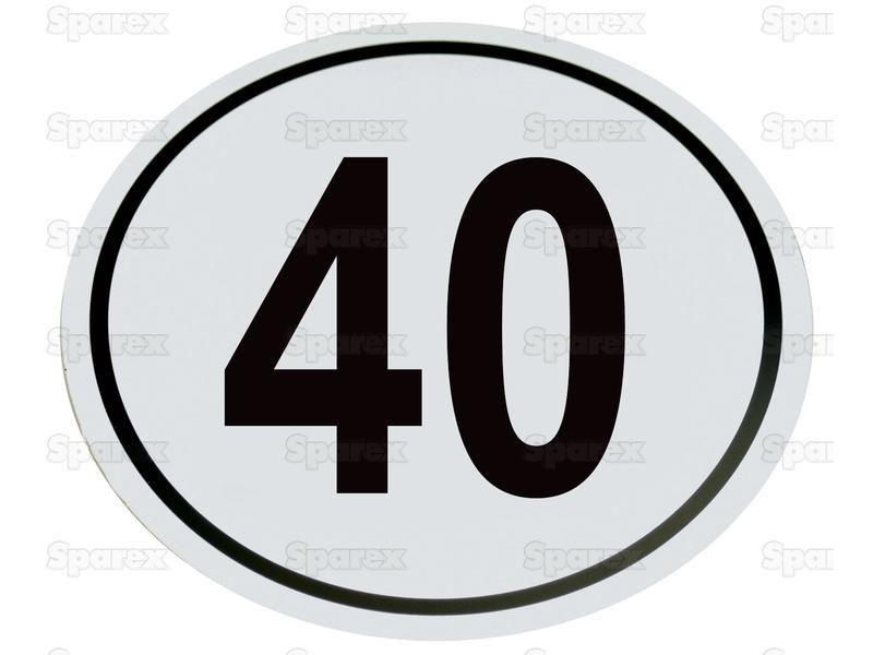 Speed Limit Sign 40KM/H