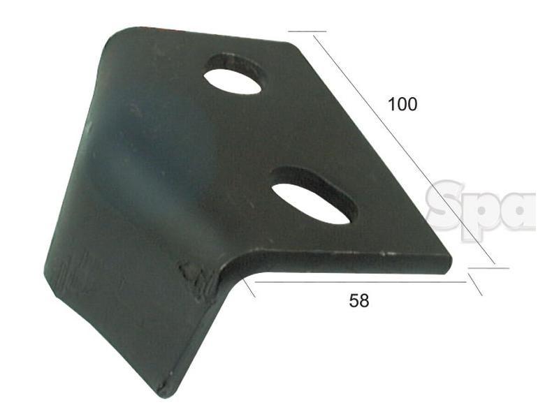 Tine Protector 100x75x6mm. Hole centres: 50mm. for Maschio