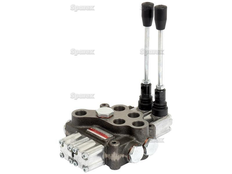Hydraulic Monoblock Valve 1/2''BSP Ports 2 Banks Single/Double acting Spring centered