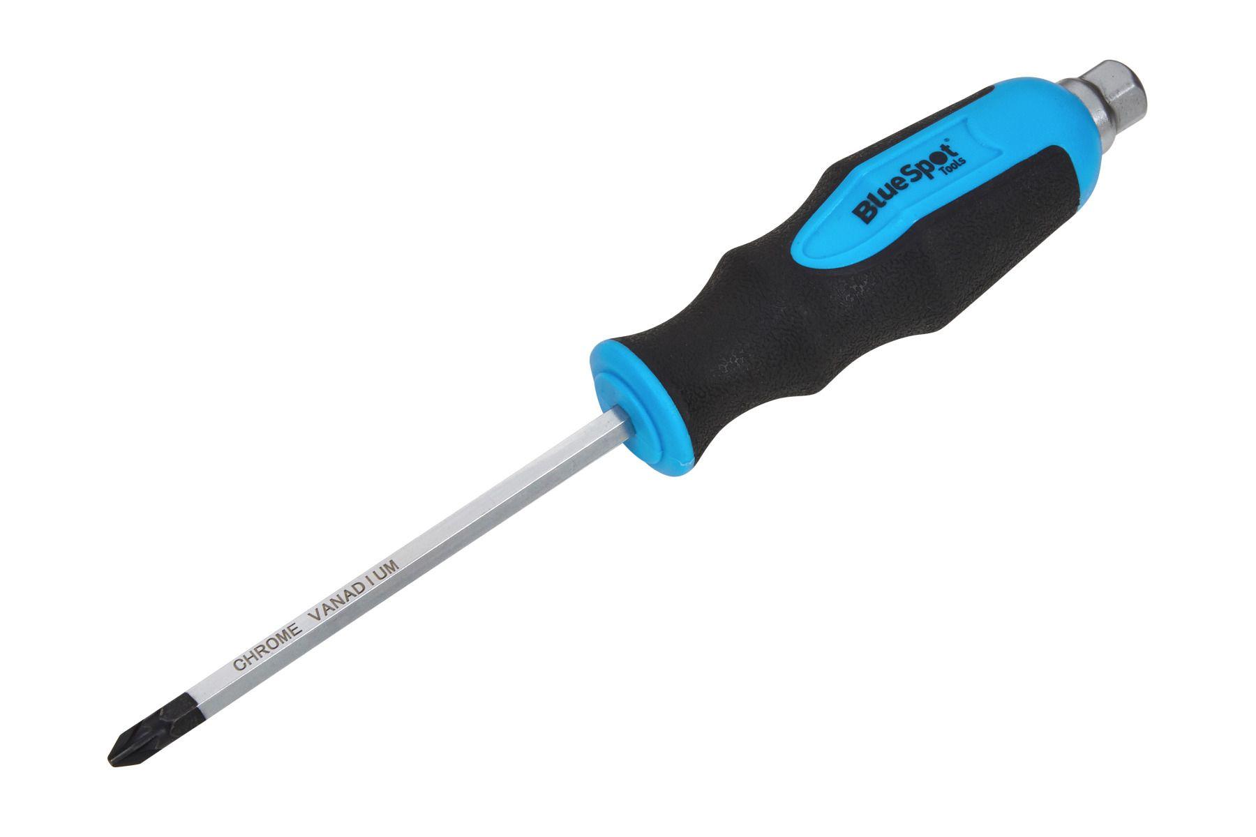 Blue Spot Tools PZ2 X 100MM Pozi Hex Bolster Screwdriver