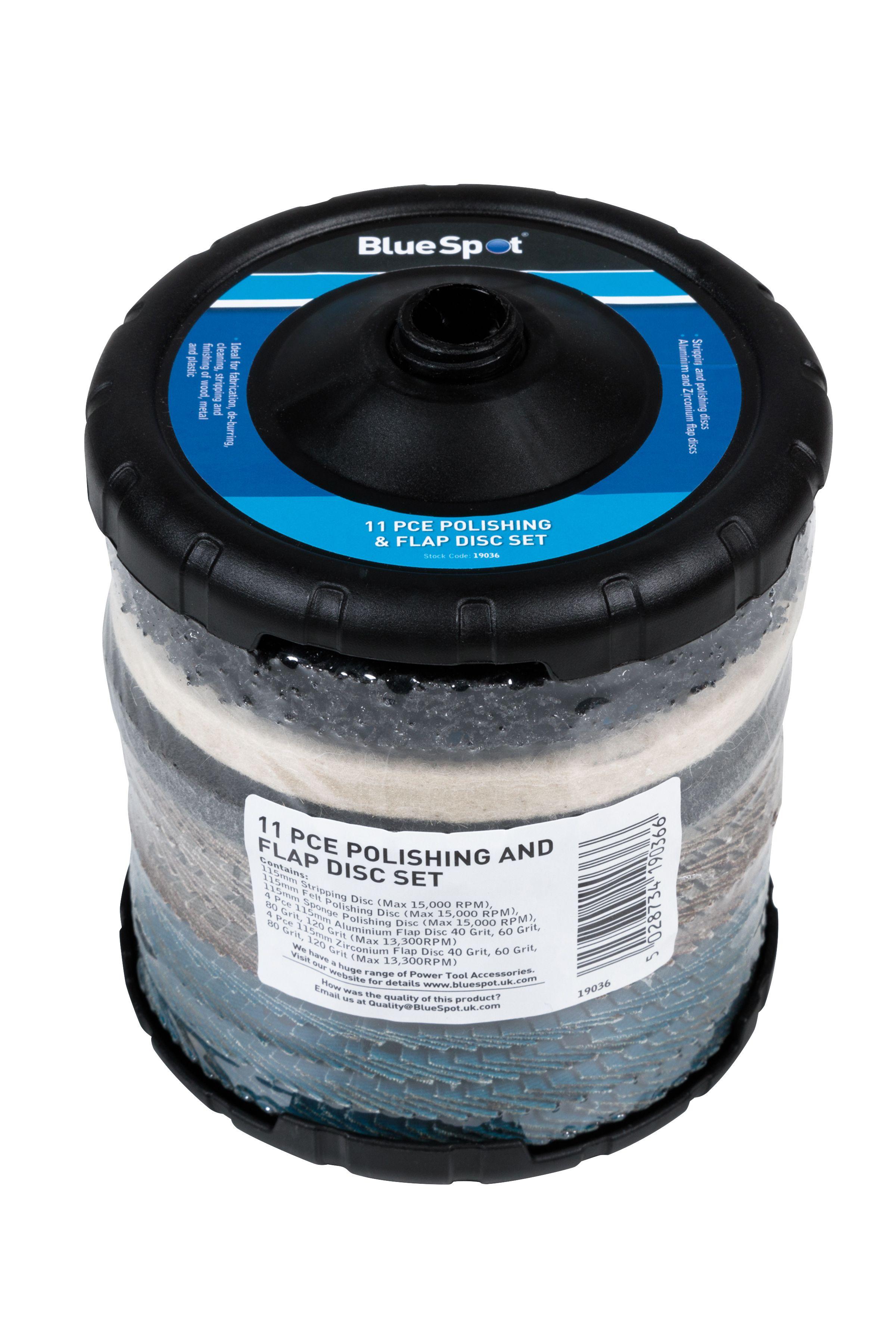 Blue Spot Tools 11 PCE Polishing and Flap Disc Set