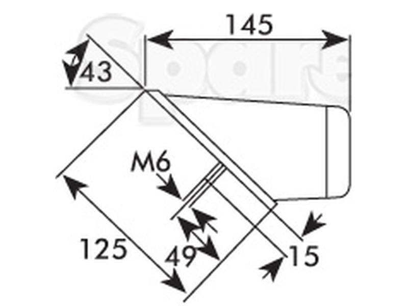 Halogen Front Combination Light (LH) for Case IH JX1090U