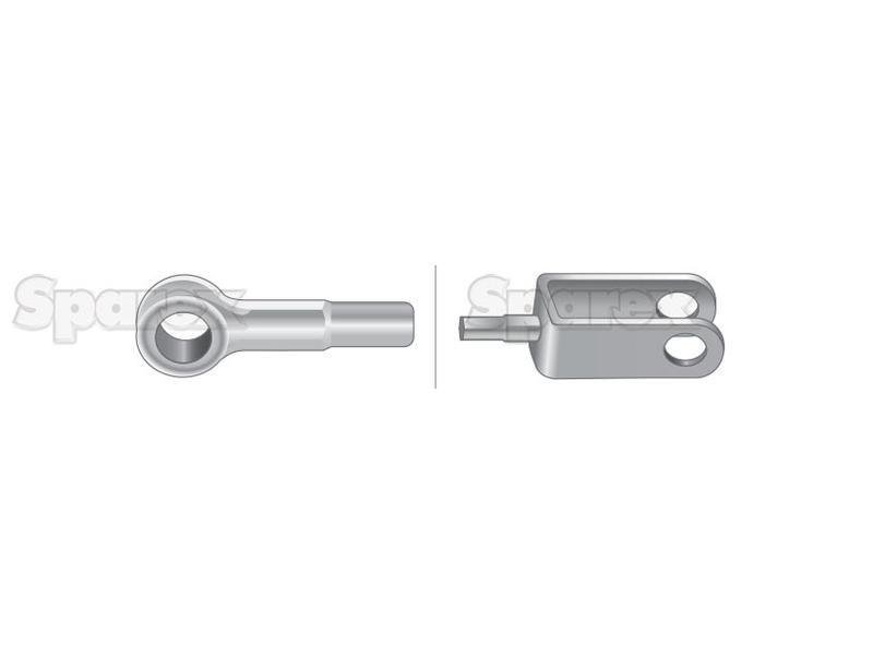 Hand Throttle Cable - Length: 1786mm, Outer cable length: 1682mm. for Ford New Holland (82027257)